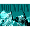 Abstract Icy Mountain