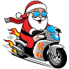 Père Noël Père Noël Motard