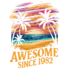 Awesome Since 1982 Beach Sunset