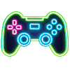 Neon Gaming Controller