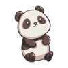 Cute Panda, Chibi Panda, Kawaii