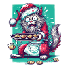 Cat Christmas Cookie Chaos Fun