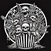 Totenkopf-Combo im Becher