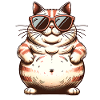 Fat Cool Cat