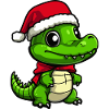Alligator Christmas Cute
