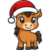 Cheval Noël Mignon