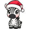Zebra Christmas Cute