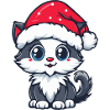 Katze Weihnachten Niedlich