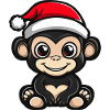 Singe Noël Mignon