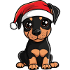 Doberman Dog Christmas Cute