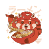 Kawaii Red Panda Ramen
