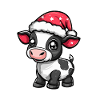 Cow Christmas Cute