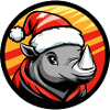 Rhino Christmas X-Mas