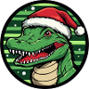 Noël en alligator Noël