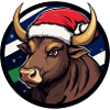 Bull Christmas X-Mas