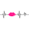Pink Heartbeat Lips - Geschenkidee