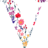 Personalisierter Blumenbuchstabe V - Geschenkidee