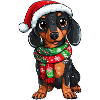 Christmas Dachshund