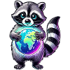 cute raccoon