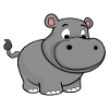 Happy hippopotamus