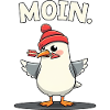 Moin Möwe Dart mit Dartpfeil