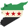 Freies Syrien Flagge