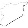 Syria map as an outline