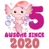 Axolotls' Fifth Birthday