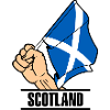 Flagge Schottland faust text SCHOTTLAND