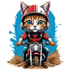 Cat Motocross Bike Regalo Supermoto Moto