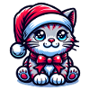 Chat mignon Noël