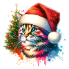 Chat mignon Noël