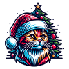 Chat mignon Noël