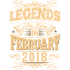 February 2018 Birthday Legend