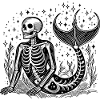 Sternzeichen Wassermann Skelett