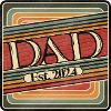 Dad Est. 2024 Retro Design