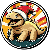Dinosaure stégosaure Noël Noël