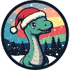 Dinosaure brontosaure Noël Noël