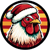 Rooster Christmas X-Mas
