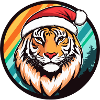 Tiger Christmas X-Mas