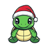Turtle Christmas Cute