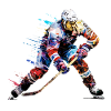 Hockey Player Sport Game Champion Competition