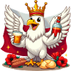 Aigle polonais avec couronne