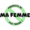 Propriété de ma femme, noir