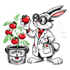 Tomato Scientist Science Bunny Gift