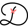 Letter D Butterfly Letter