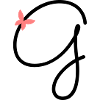 Buchstabe G Schmetterlingsbuchstabe