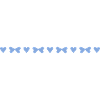 Very small hearts and bows
