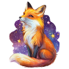 Fuchs und Sternenhimmel