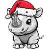 Nashorn Weihnachten
